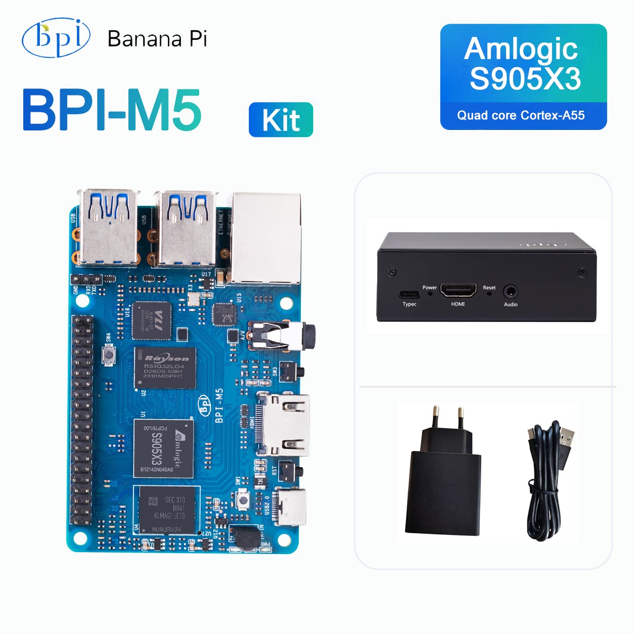 Banana Pi Bpi-M5 - Scheda di sviluppo Banana Pi BPI-M5,