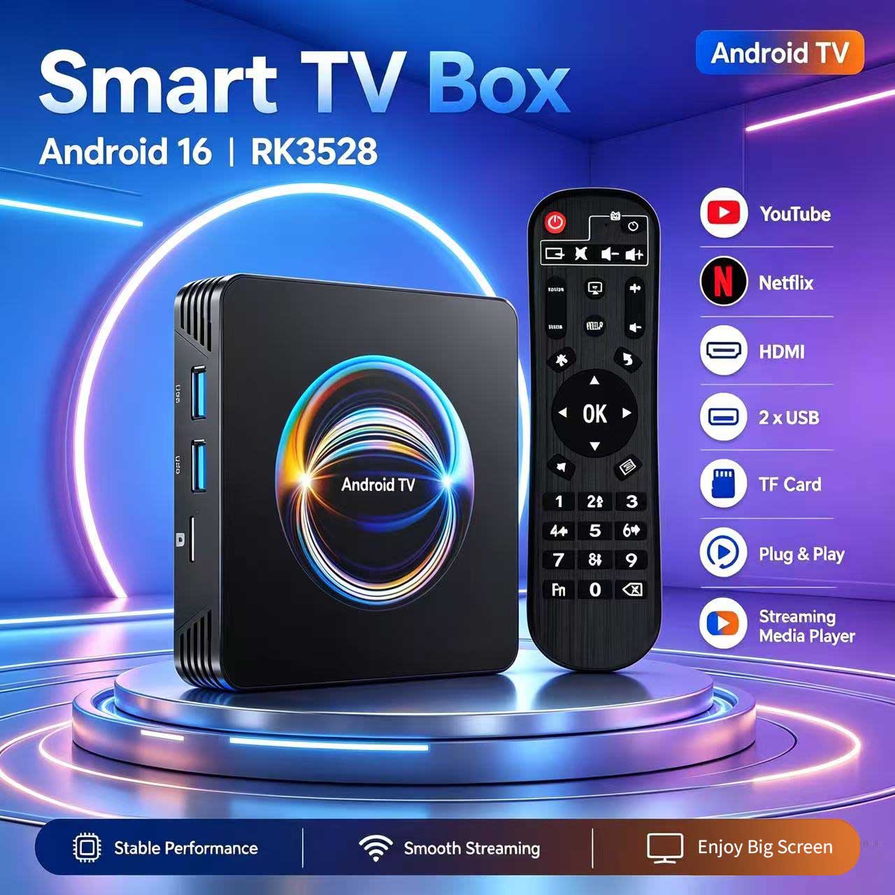 Khadas Vim4 8Gb - Android 16 X66 TV Box RK3528